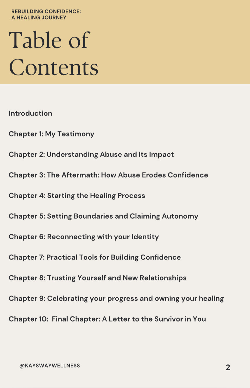 Rebuilding Confidence Ebook