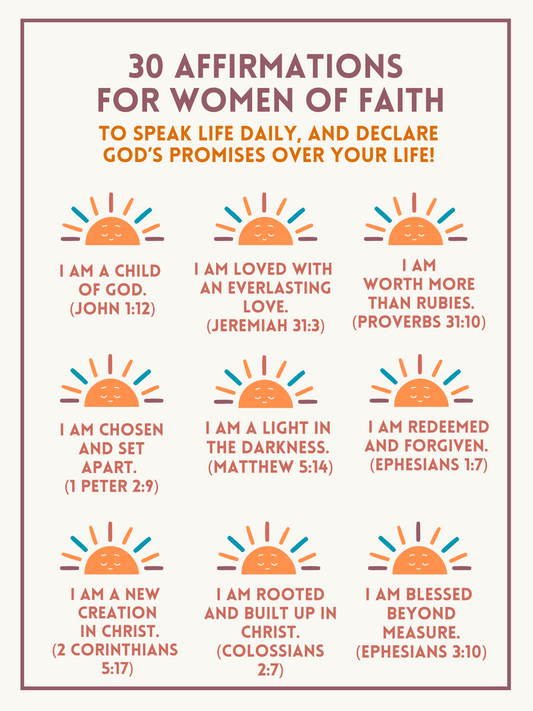30 Affirmations For Women of Faith